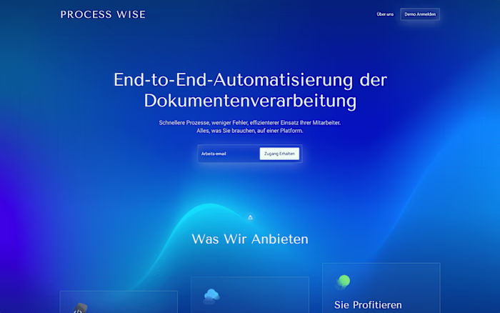 Landing page: Processwise.de