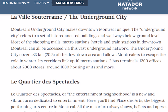 Montreal Neighborhood Guide