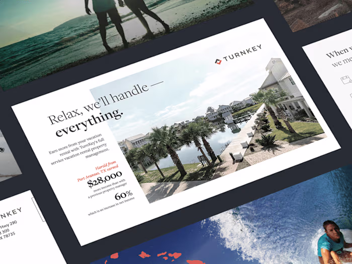 Postcard for Luxury Home Services company TurnKey