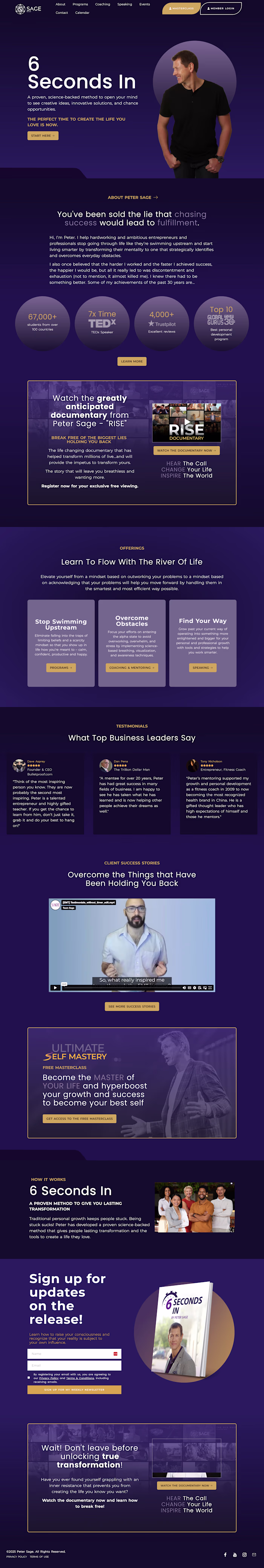 Peter Sage - Funnel/ Courses setup in Kajabi.