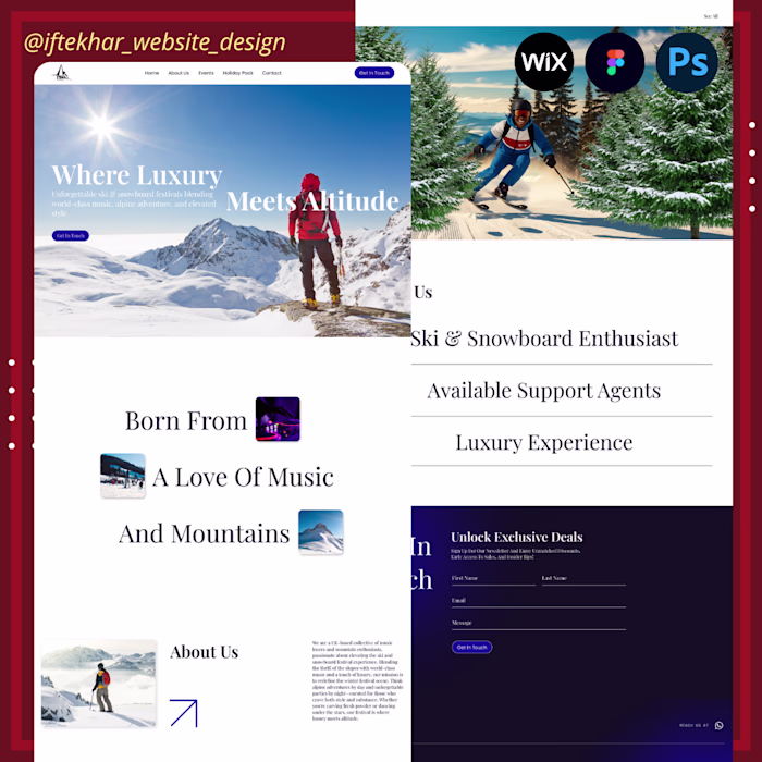 Parallax Animated Advanture Website Design