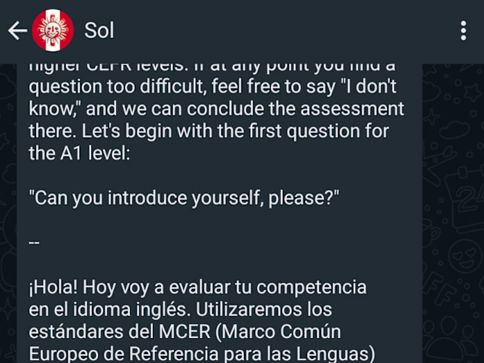 Sol: A Nonprofit WhatsApp Chat Service For English-Learning