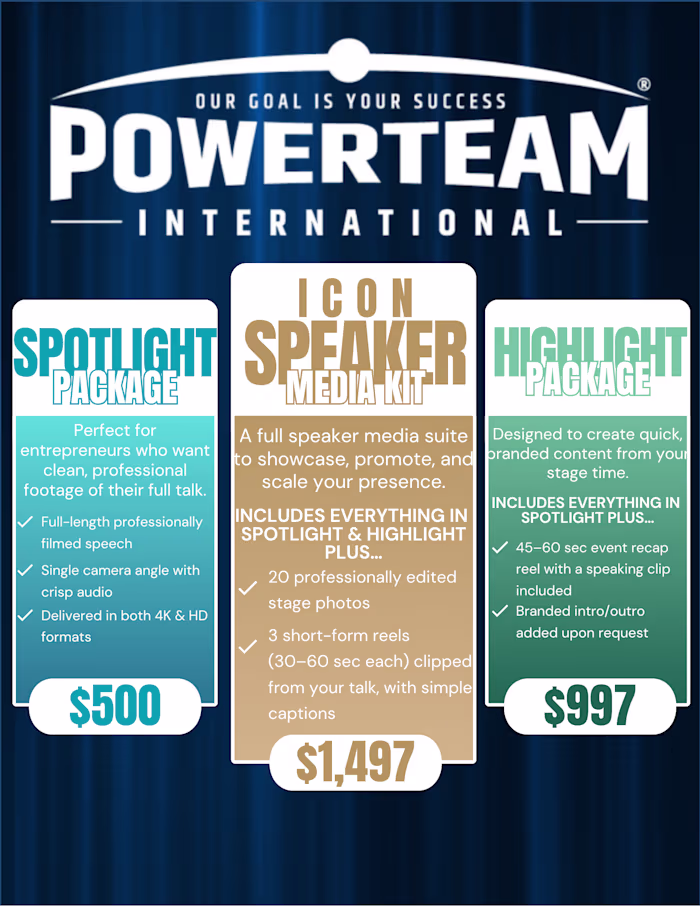 Speaker Media Packages to Elevate Your Brand & Stage Presence