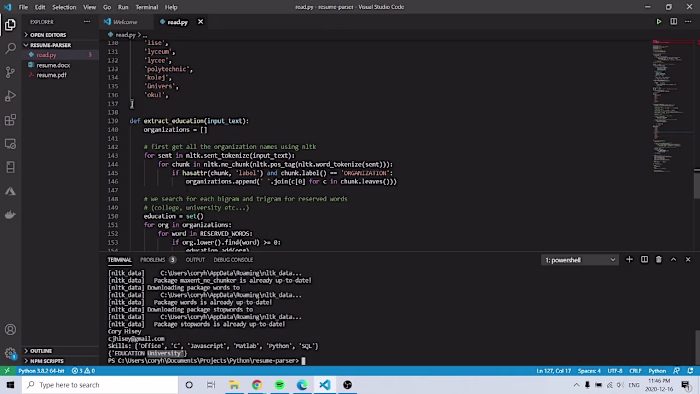 Resume Parser With Python - YouTube