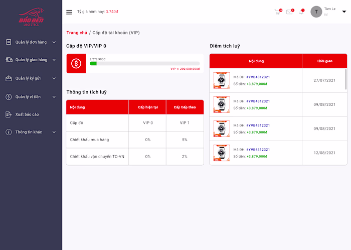 Logistic application