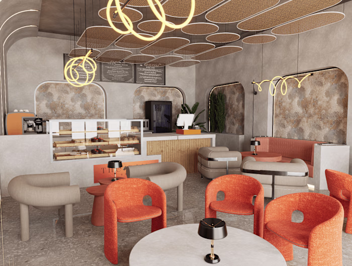 Interior Design for a cafe in UAE
