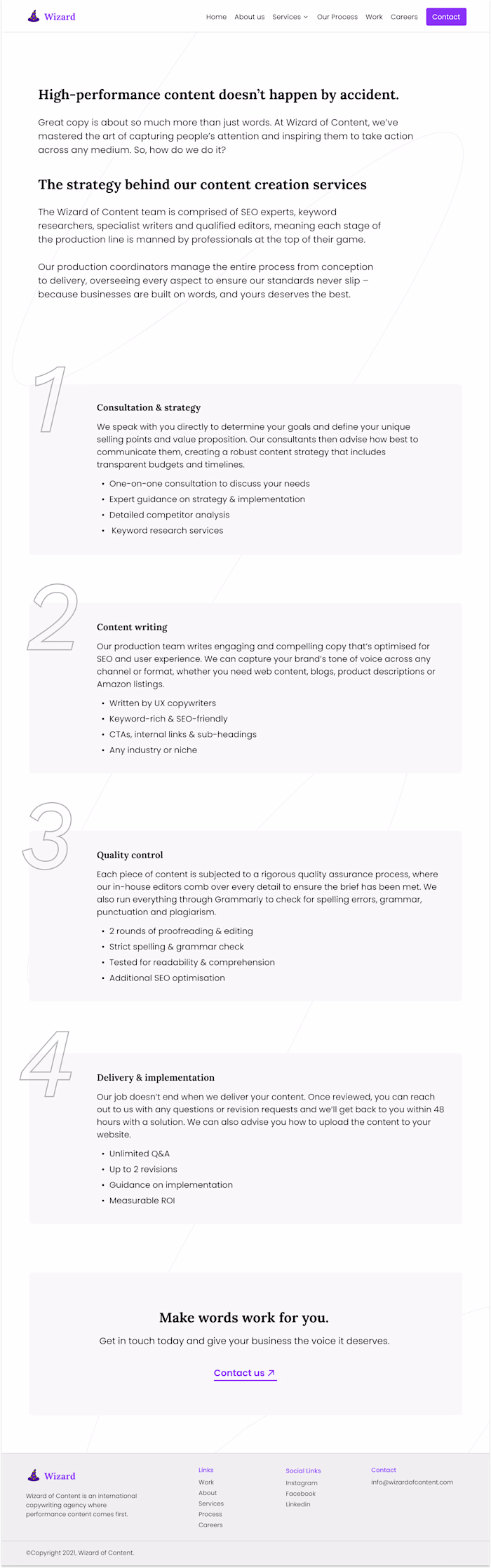 Words Impact Louder Than Design | Website Design