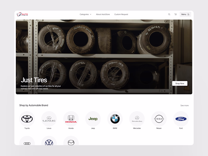 Responsive e-commerce webapp design for AutoStore