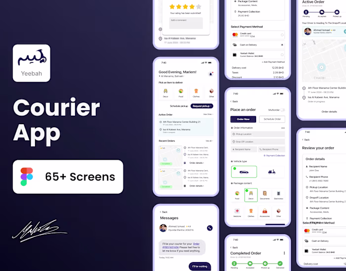Courier Mobile App Redesign - Case Study