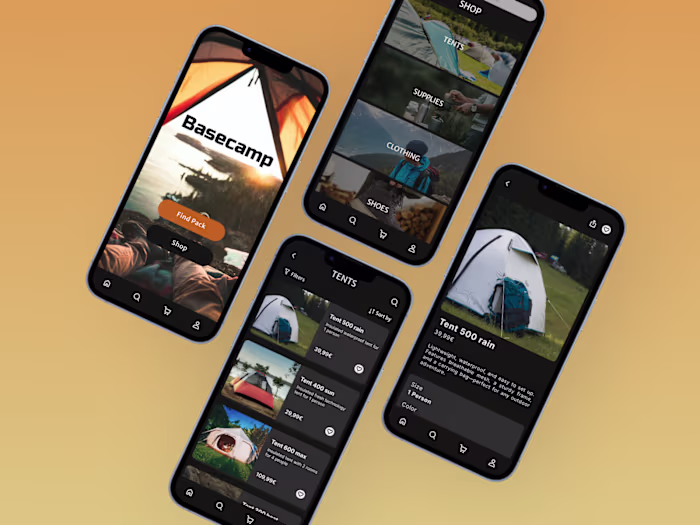 Camping Supply Store App Development