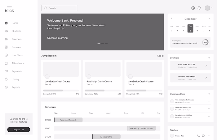 Blick (E-learning Platform)