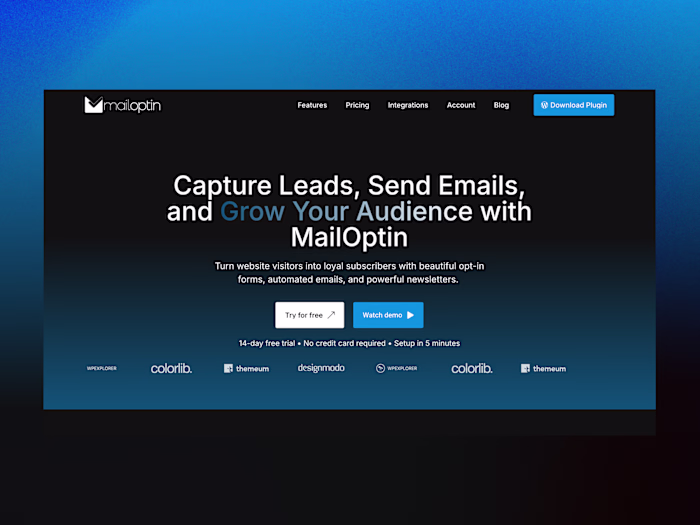 MailOptin Website Build & Optimization