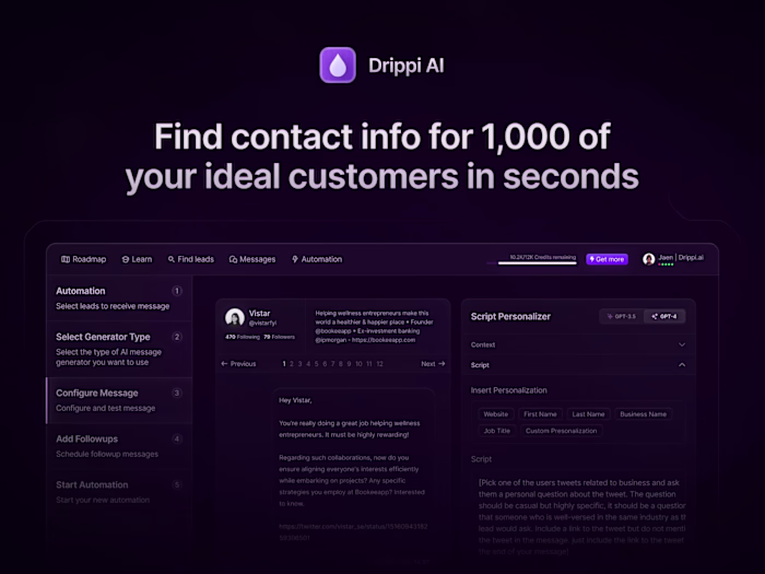 Website Design & Dev in Framer - drippi.ai