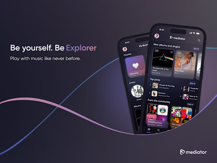 Designing a music app for two distinct user groups