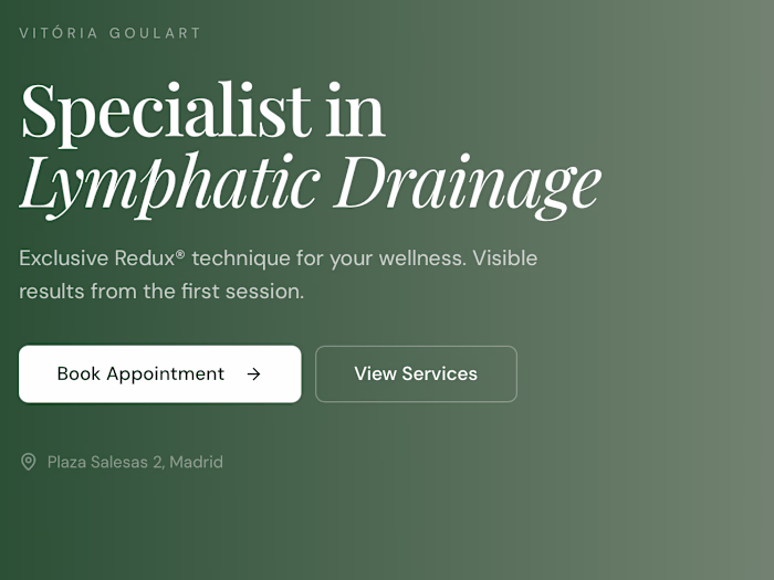 Web design for wellness client