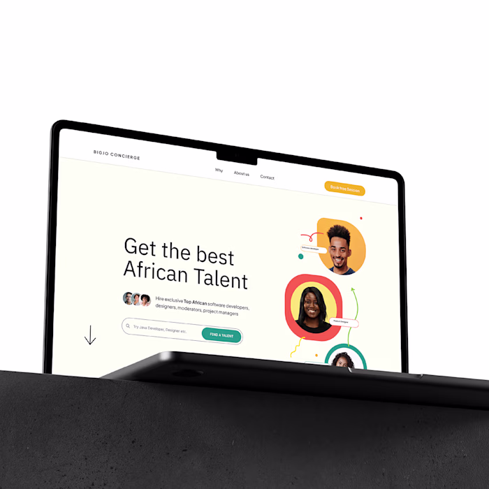 BigJo Concierge - UI/UX Design :: Talent Sourcing Website