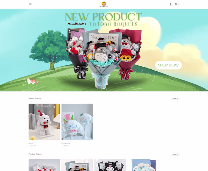 mimiblooms - Ecommerce Web Design and Development