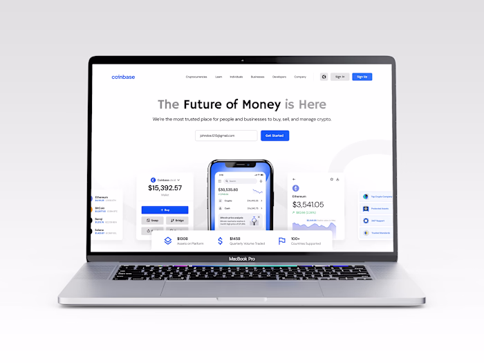 Coinbase Crypto - Website Redesign