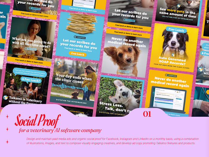 Social Proof for a Veterinary AI Software Company