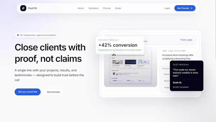 Proof OS is a lightweight