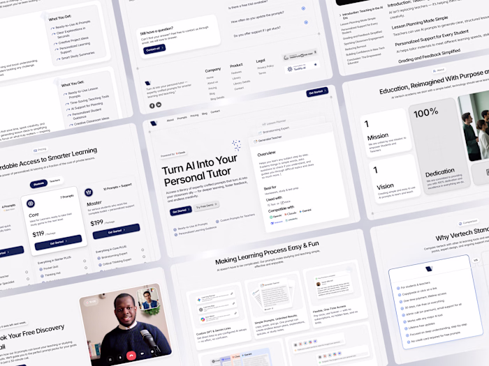 Vertech Academy Website Redesign and Development.