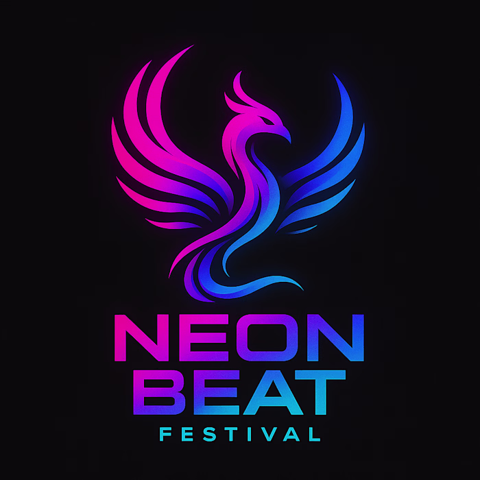 2 logo concepts, mockup and Icon for NeonBeat Festival