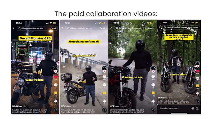 Motorcycling niche - Boosting Personal Brand Visibility (TikTok)