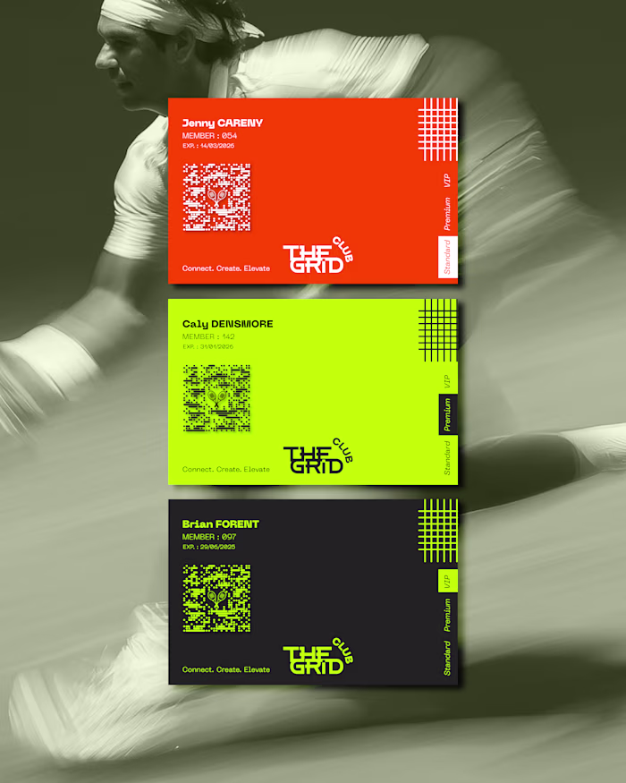 THE GRID I TENNIS CLUB BRANDING
