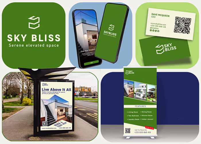 Sky Bliss - Real Estate Brand Identity