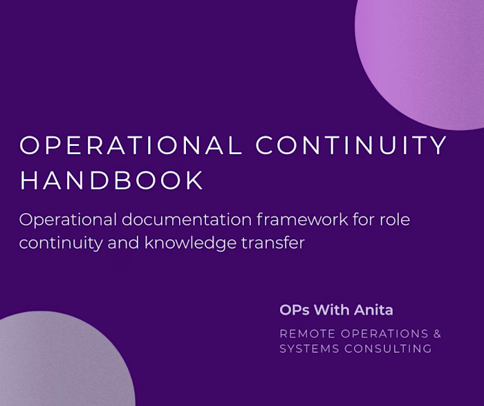 Operational Continuity Handbook