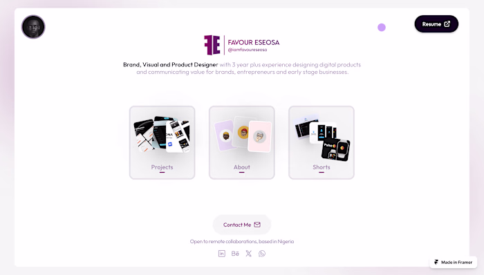 Website Design & Framer Development