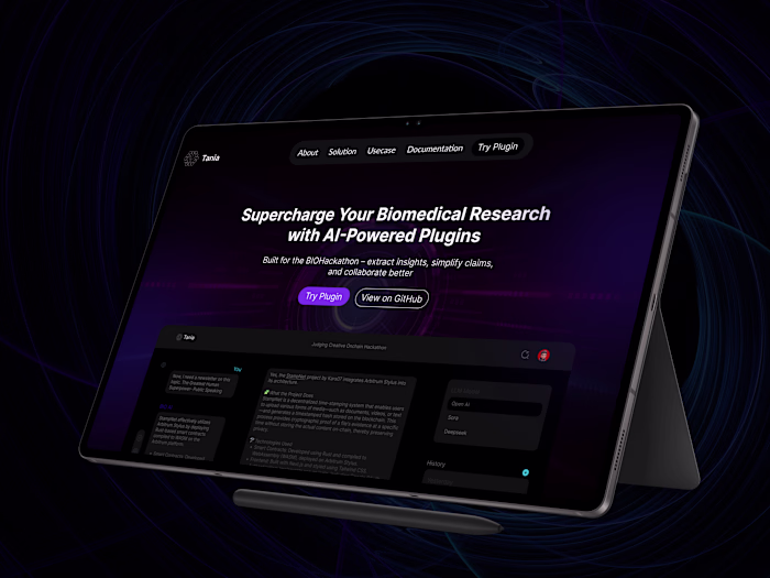 Just wrapped up Tania, an AI-powered assistant designed for ...