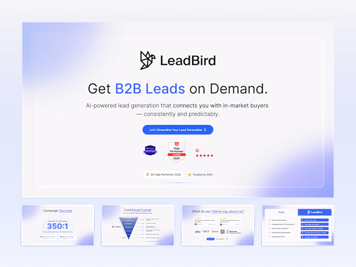 LeadBird — Sales Deck Redesign
