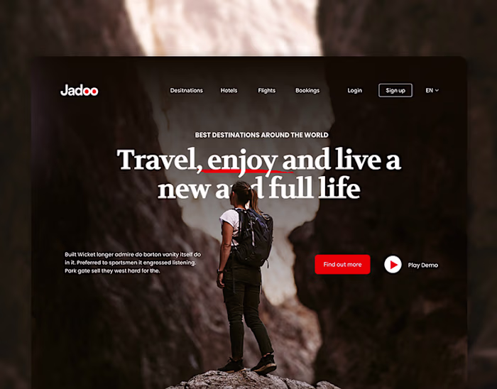 Jadoo Landing Page