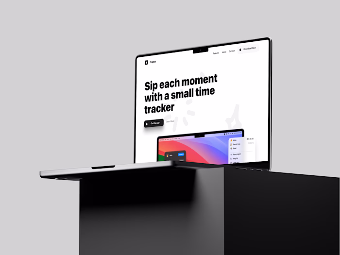 Cuppa Landing Page Design