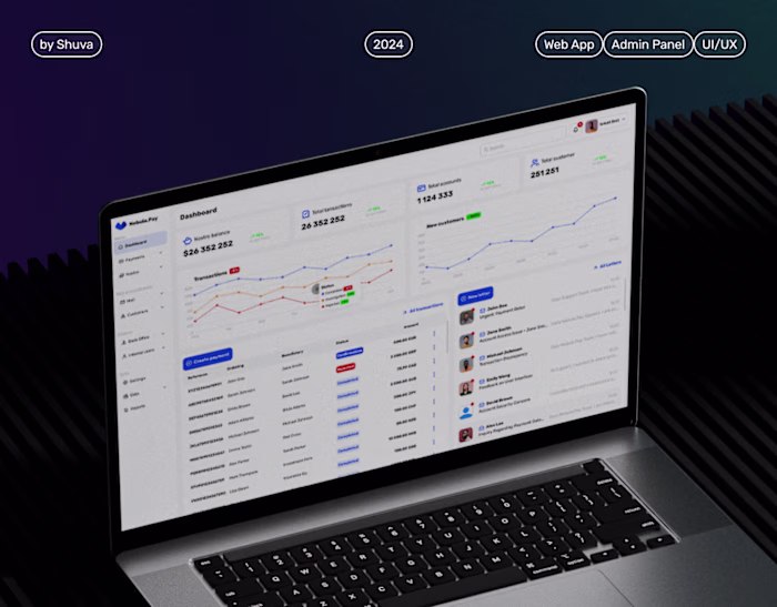 Nebula Pay | UI/UX Design | Admin Panel