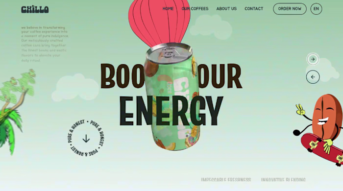 Energy drink branding