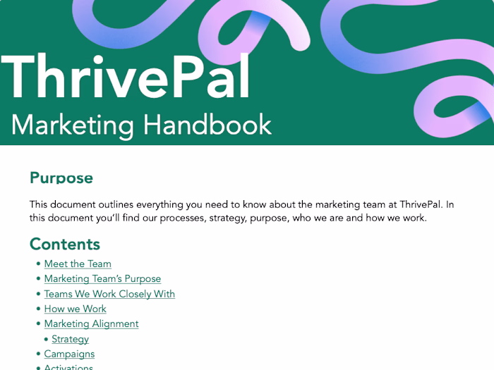 Marketing Ops | ThrivePal