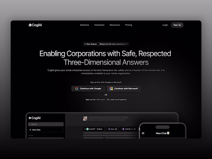 CogiAI — Framer SaaS Website