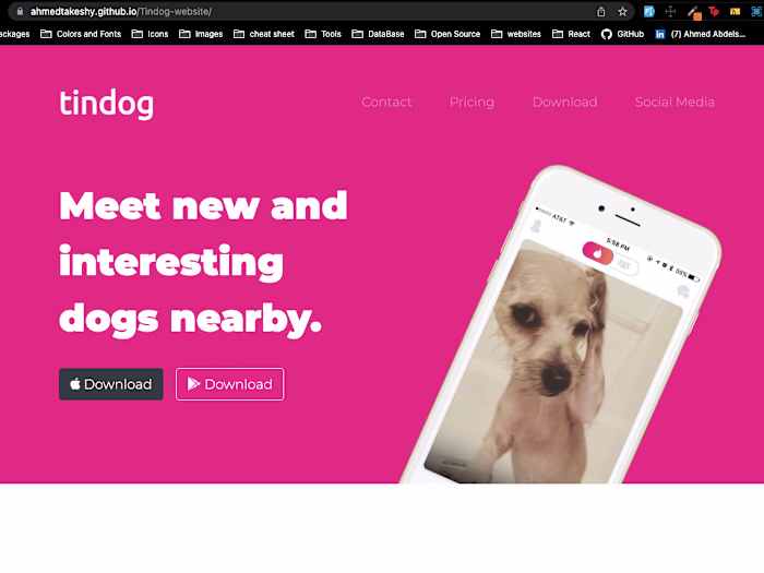TinDog website