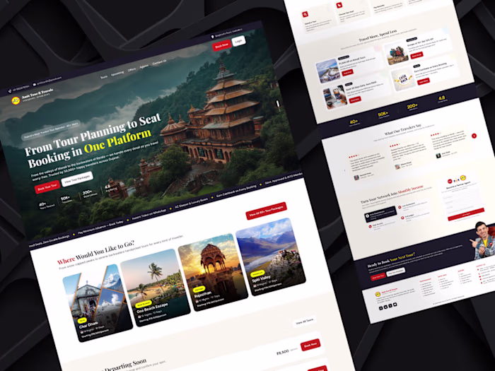 Tour Booking Website Design for