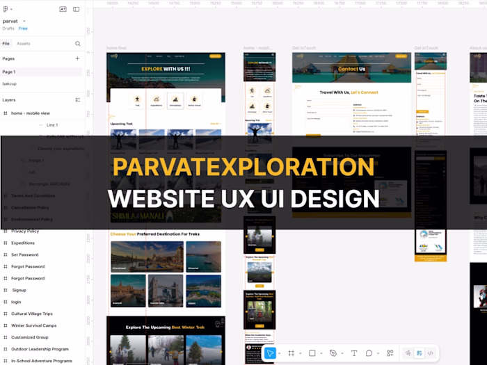 Parvat Exploration | Website UI / UX Design