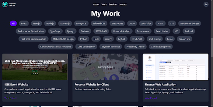 Personal Portfolio Website