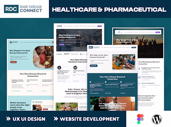 Healthcare & Pharmaceutical UI/UX Design & CMS Development