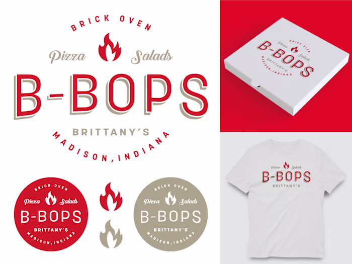 B-Bops Pizza Rebrand 2022