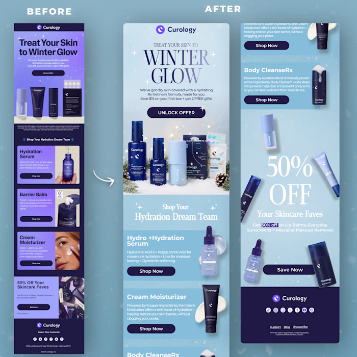 Email Design for Curology