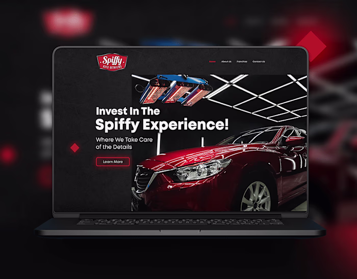 Modern Website Design for Auto Detailing Franchise