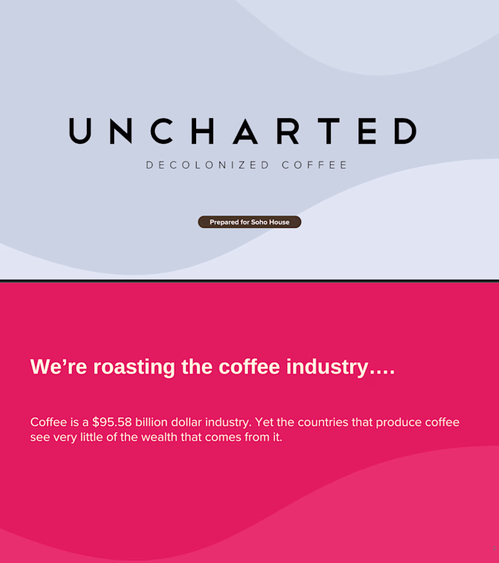 SoHo House Pitch Deck for Coffee Company 