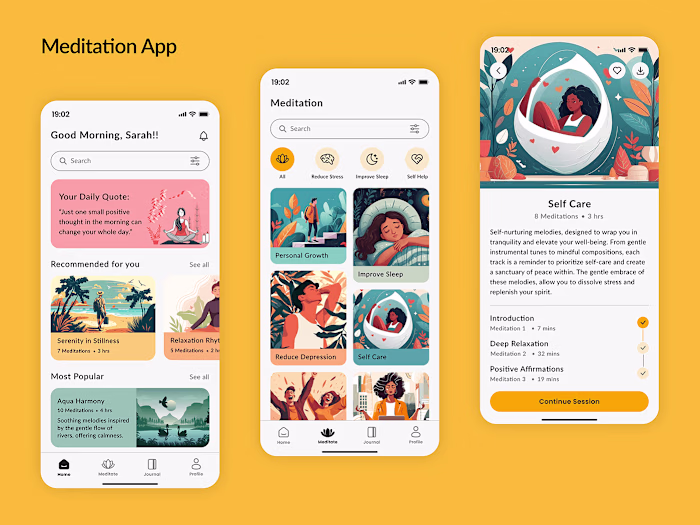 Mindscape - Meditation App :: Behance