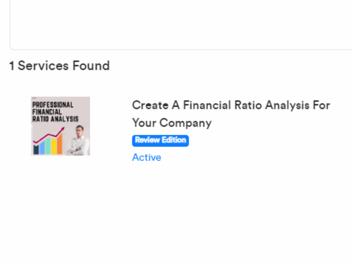Create a Financial Ratio Analysis of your Company.